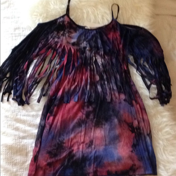 Sexy & Flirty Tie dye fringe dress! - Picture 6 of 8